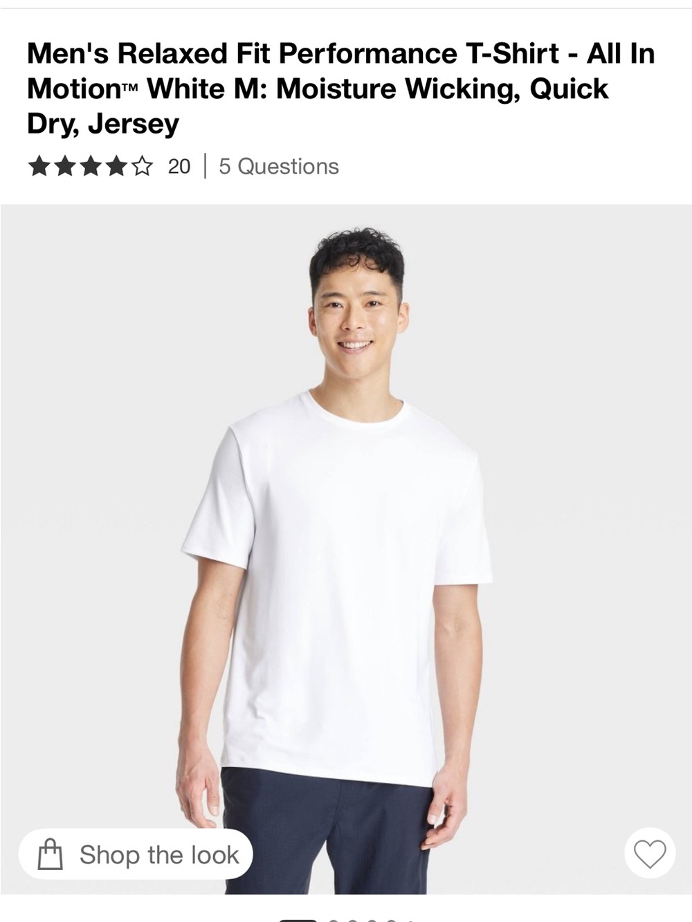 all in motion White Short-Sleeve Performance Tee